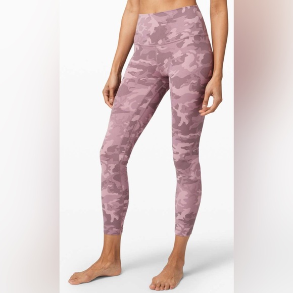 lululemon athletica Pink Camo Leggings - Picture 1 of 7